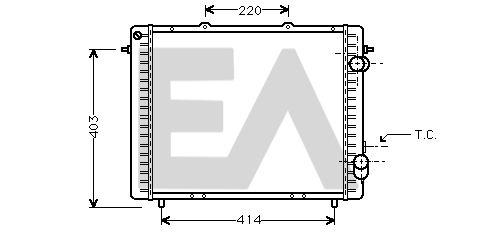 31R60100 EACLIMA Радиатор, охлаждение двигателя