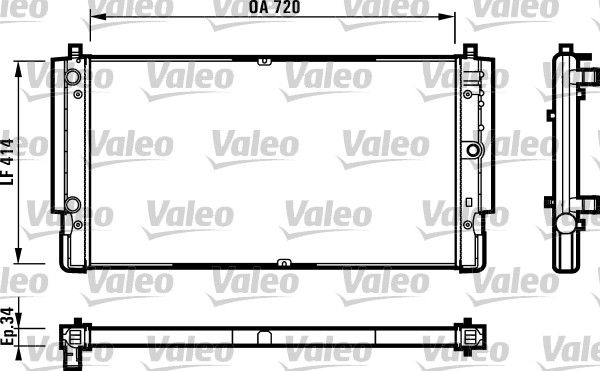 731616 VALEO Радиатор, охлаждение двигателя