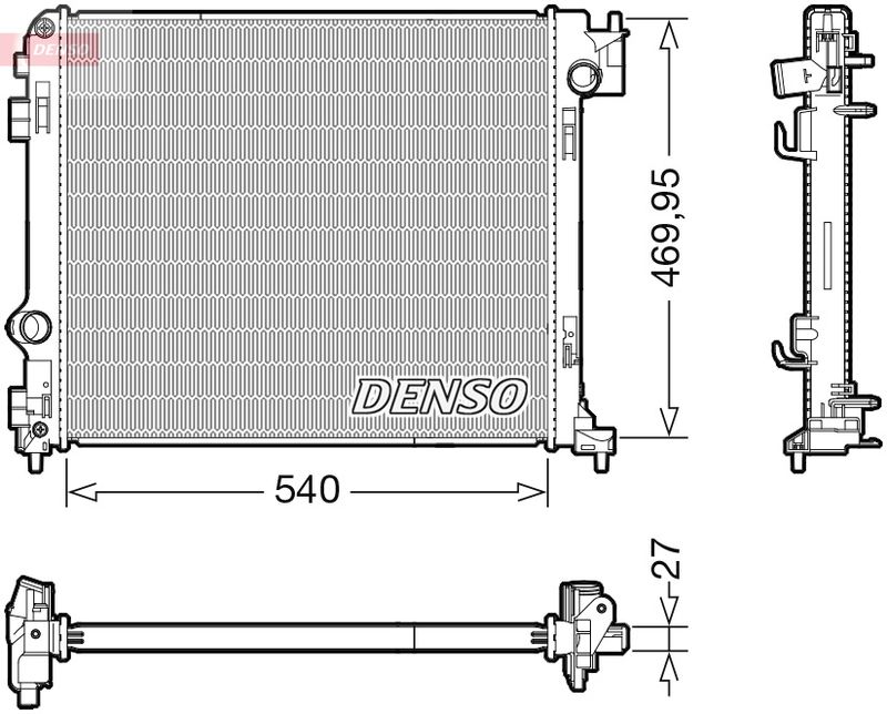 DRM46065 DENSO Радиатор, охлаждение двигателя