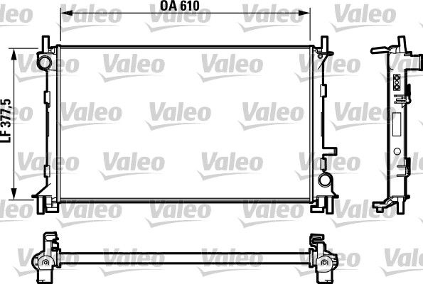 732732 VALEO Радиатор, охлаждение двигателя