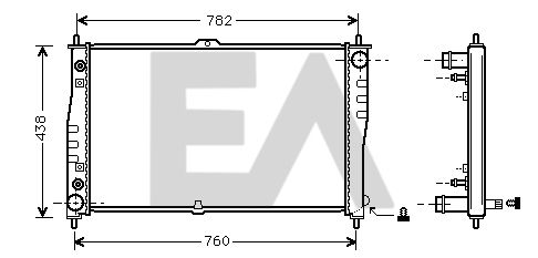 31R36068 EACLIMA Радиатор, охлаждение двигателя