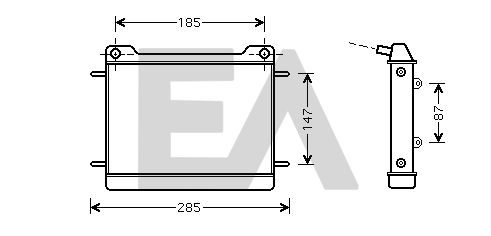 31R50005 EACLIMA Радиатор, охлаждение двигателя