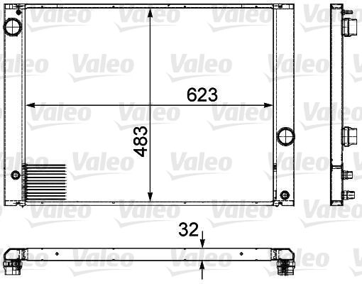 735476 VALEO Радиатор, охлаждение двигателя