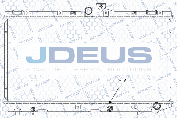 M0281220 JDEUS Радиатор, охлаждение двигателя