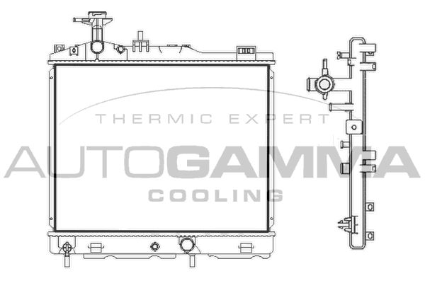 107894 AUTOGAMMA Радиатор, охлаждение двигателя