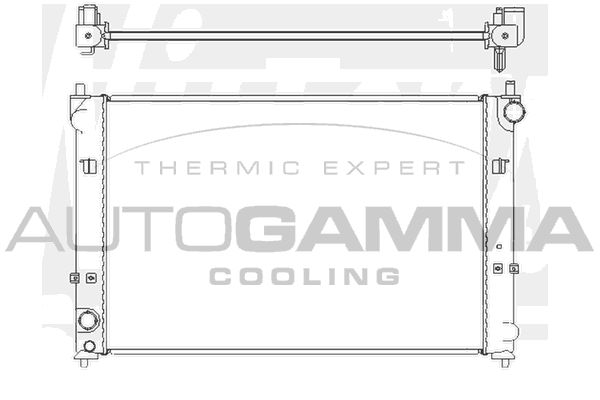 104852 AUTOGAMMA Радиатор, охлаждение двигателя