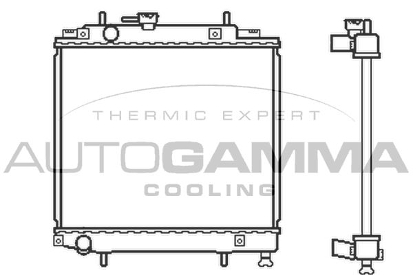 105160 AUTOGAMMA Радиатор, охлаждение двигателя