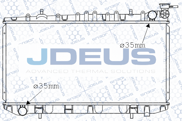 019N10 JDEUS Радиатор, охлаждение двигателя