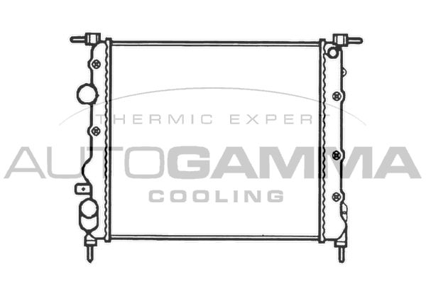 101240 AUTOGAMMA Радиатор, охлаждение двигателя