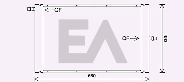 31R05053 EACLIMA Радиатор, охлаждение двигателя