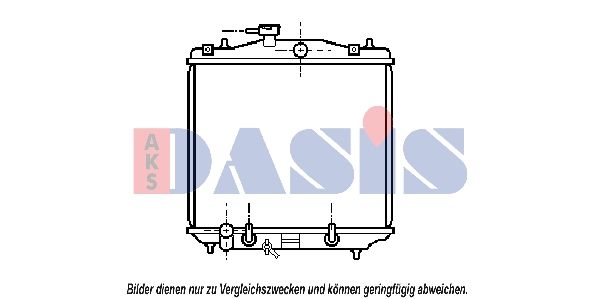 350160N AKS DASIS Радиатор, охлаждение двигателя