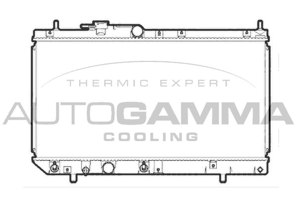 105565 AUTOGAMMA Радиатор, охлаждение двигателя