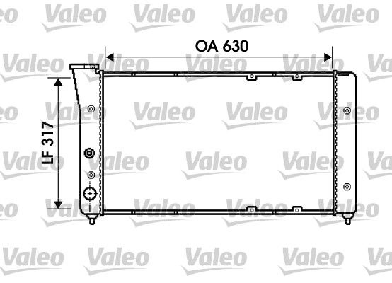 734606 VALEO Радиатор, охлаждение двигателя