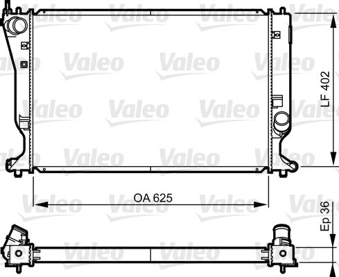 735572 VALEO Радиатор, охлаждение двигателя