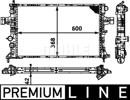 CR319000P MAHLE Радиатор, охлаждение двигателя