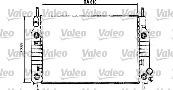 731017 VALEO Радиатор, охлаждение двигателя
