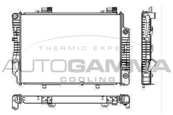 101317 AUTOGAMMA Радиатор, охлаждение двигателя