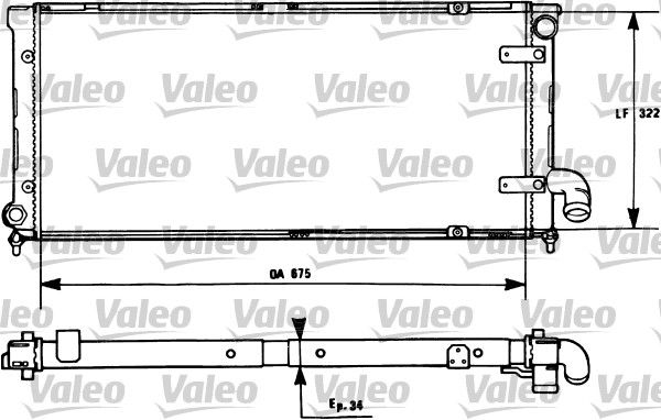 731269 VALEO Радиатор, охлаждение двигателя