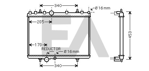 31R55110 EACLIMA Радиатор, охлаждение двигателя