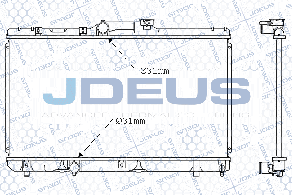 028N21 JDEUS Радиатор, охлаждение двигателя