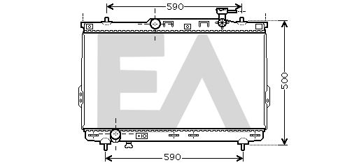 31R28133 EACLIMA Радиатор, охлаждение двигателя