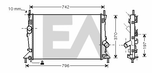 31R22124 EACLIMA Радиатор, охлаждение двигателя