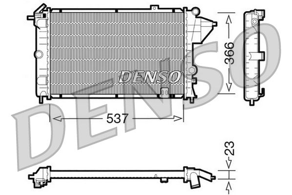 DRM20023 DENSO Радиатор, охлаждение двигателя