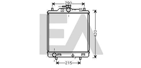 31R69039 EACLIMA Радиатор, охлаждение двигателя