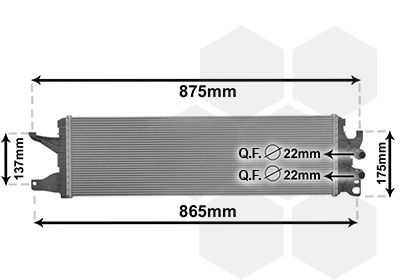 58012722 VAN WEZEL Радиатор, охлаждение двигателя