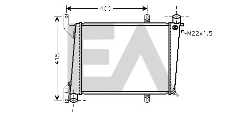 31R78034 EACLIMA Радиатор, охлаждение двигателя