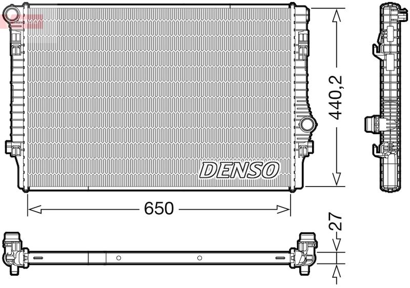 DRM32049 DENSO Радиатор, охлаждение двигателя