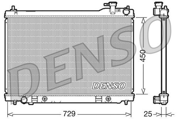 DRM46100 DENSO Радиатор, охлаждение двигателя