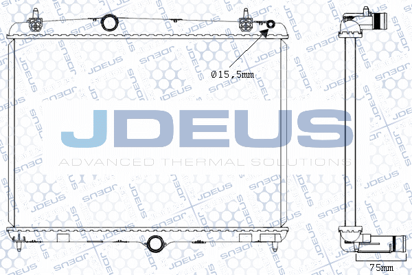 M0210520 JDEUS Радиатор, охлаждение двигателя