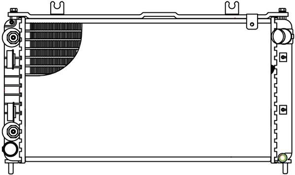 LRc01195 LUZAR Радиатор, охлаждение двигателя