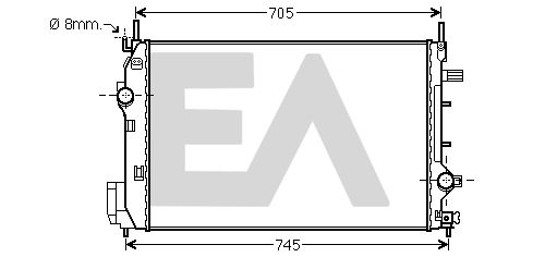 31R62027 EACLIMA Радиатор, охлаждение двигателя