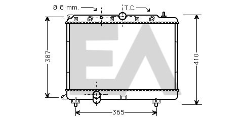 31R05038 EACLIMA Радиатор, охлаждение двигателя