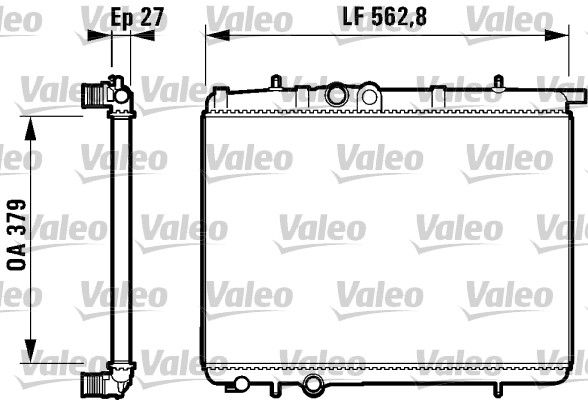 732910 VALEO Радиатор, охлаждение двигателя