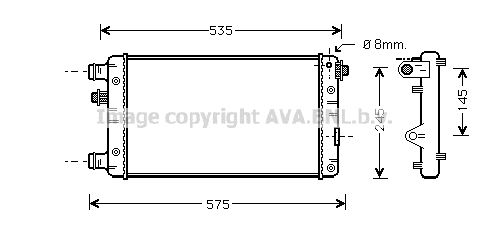 FTA2239 AVA QUALITY COOLING Радиатор, охлаждение двигателя