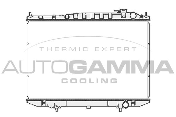 105387 AUTOGAMMA Радиатор, охлаждение двигателя