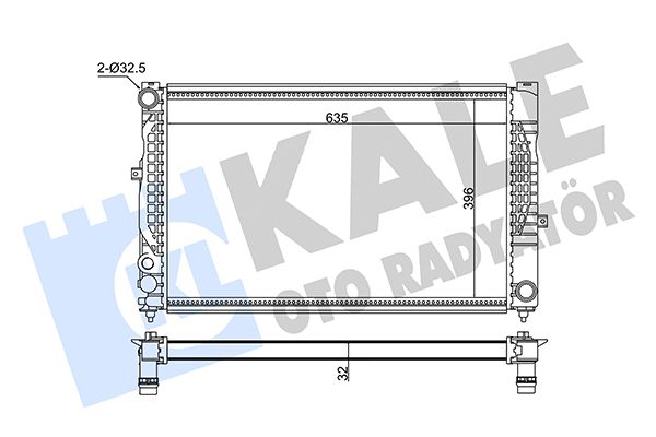 348305 KALE OTO RADYATÖR Радиатор, охлаждение двигателя