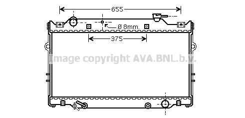 TO2309 AVA QUALITY COOLING Радиатор, охлаждение двигателя