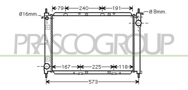 DS011R011 PRASCO Радиатор, охлаждение двигателя