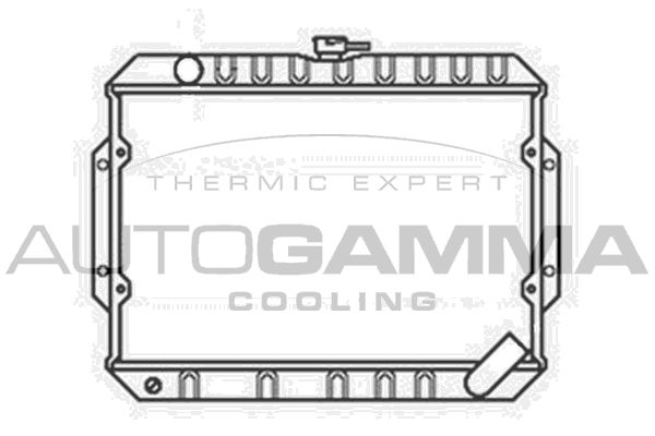103481 AUTOGAMMA Радиатор, охлаждение двигателя