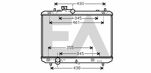 31R69002 EACLIMA Радиатор, охлаждение двигателя