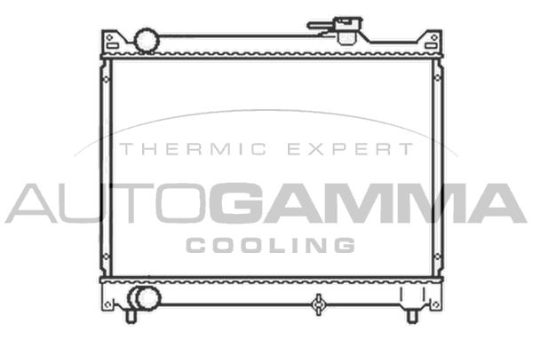 104108 AUTOGAMMA Радиатор, охлаждение двигателя