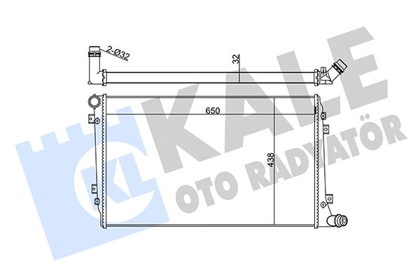 353600 KALE OTO RADYATÖR Радиатор, охлаждение двигателя