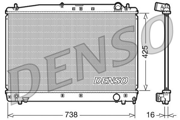 DRM50033 DENSO Радиатор, охлаждение двигателя