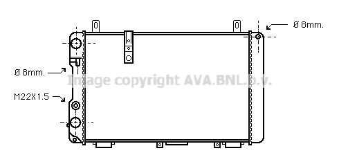 CN2005 AVA QUALITY COOLING Радиатор, охлаждение двигателя