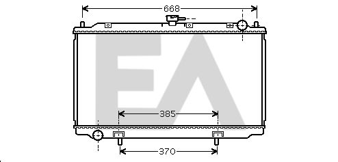 31R18085 EACLIMA Радиатор, охлаждение двигателя