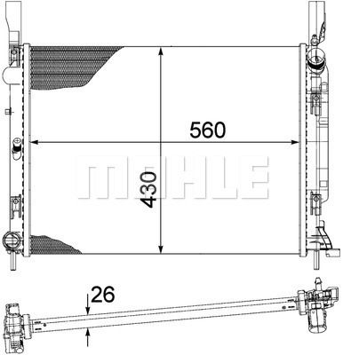 WG2182393 WILMINK GROUP Радиатор, охлаждение двигателя